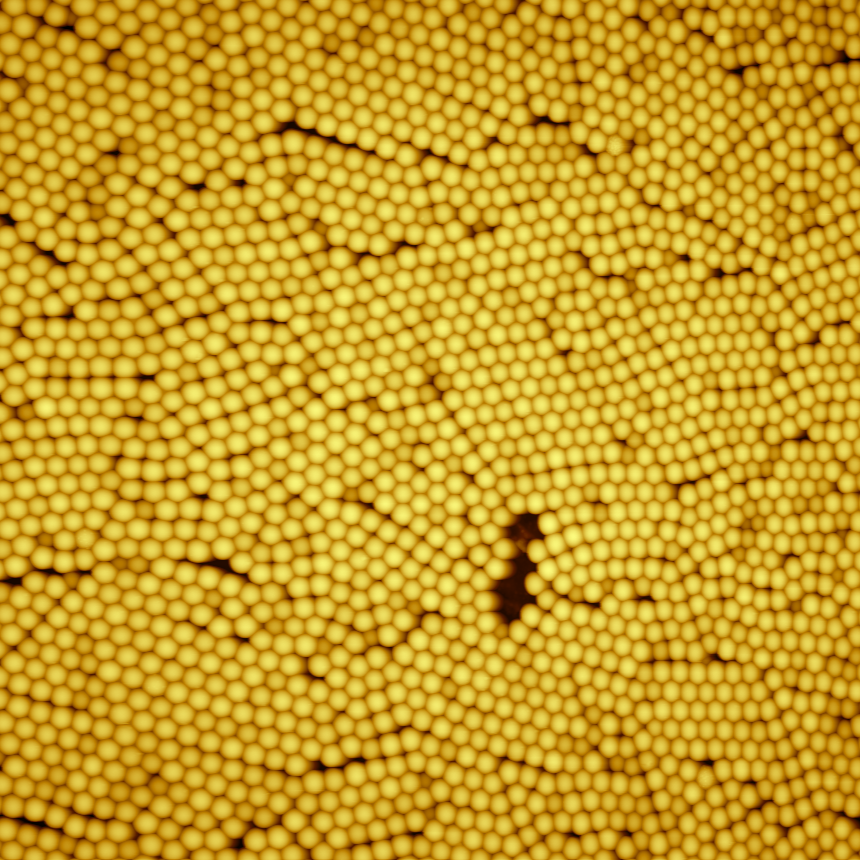 Nanospheres monolayer